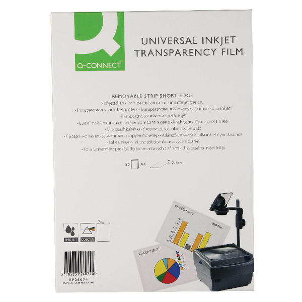 Q-Connect OHP Inkjet Film [Pack of 50]