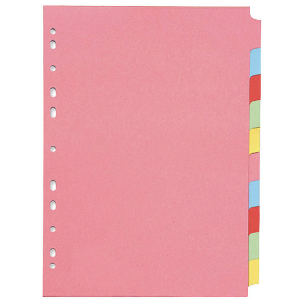 Q-Connect Subject Divider A4 10 Part