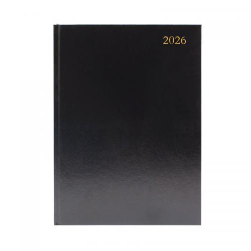 Condiary A4 Diary Two Pages per Day 2027 Black