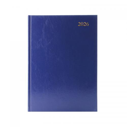 Condiary A4 Diary Two Pages per Day 2027 Blue