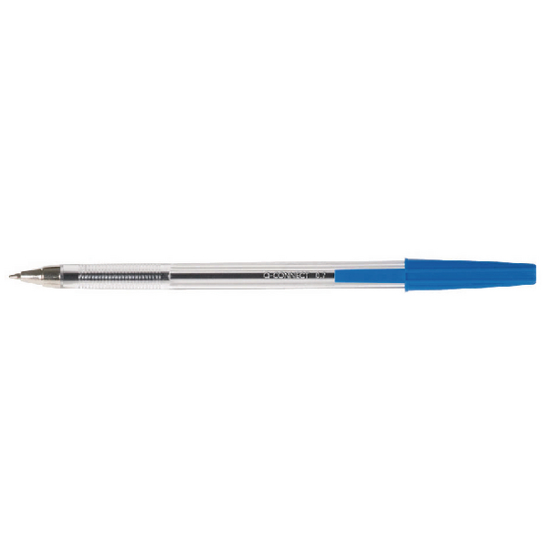 Q-Connect Ball Point Pens Medium Blue [Pack of 20]