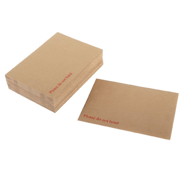 Q-Connect Board Backed Envelopes Peel and Seal 238x163mm Manilla [Pack of 125]
