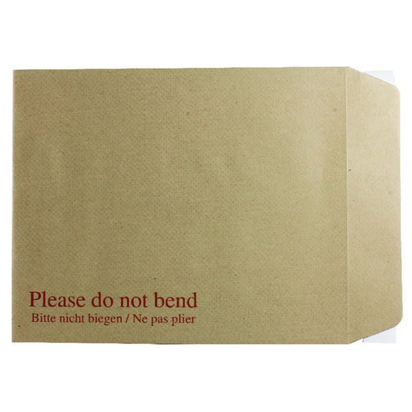 Q-Connect Board Backed Envelopes Peel and Seal 267x216mm Manilla [Pack of 125]