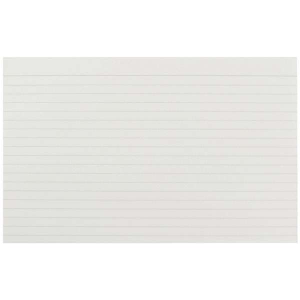 Q-Connect Record Card 8x5 Inches Feint Ruled White [Pack of 100]