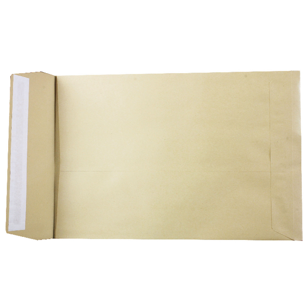 Q-Connect Envelopes C4 25mm Gusset Manilla [Pack of 100]