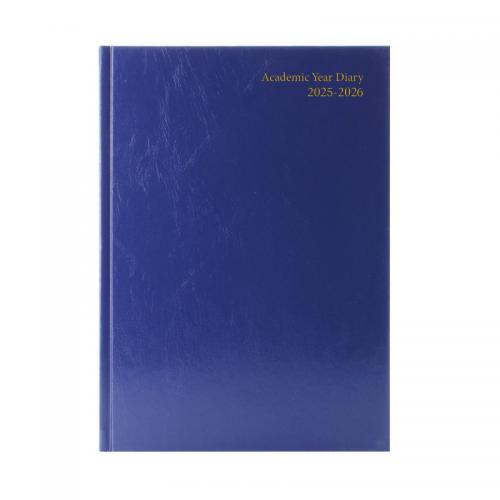 Condiary A4 Academic Diary Week to View 2025-2026 Blue