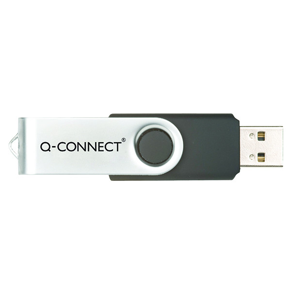 Q-Connect 4Gb USB Flash Drive White