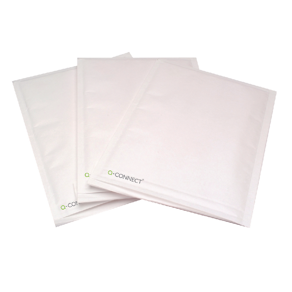 Q-Connect Bubble Lined Envelopes Size 1 White [Pack of 100]