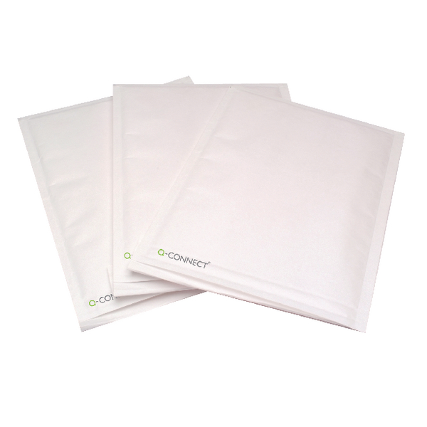Q-Connect Bubble Lined Envelopes Size 10 White [Pack of 50]