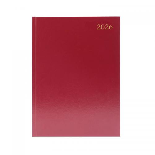 Condiary A5 Diary Appointment Day per Page 2026 Burgundy