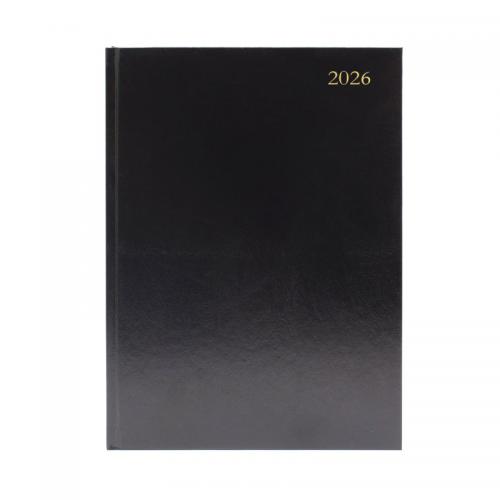 Condiary A5 Diary Two Days per Page 2026 Black