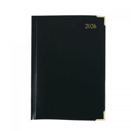 Condiary A5 Executive Desk Diary Day per Page 2026 Black