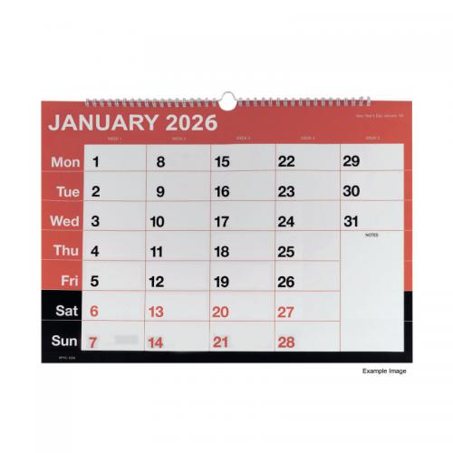 Condiary A3 Wirobound Calendar 2027
