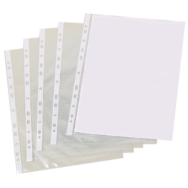 Unbranded Punched Pocket A4 Clear [Pack of 500]