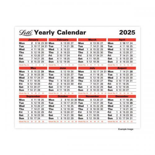 Letts Yearly Calendar 2027