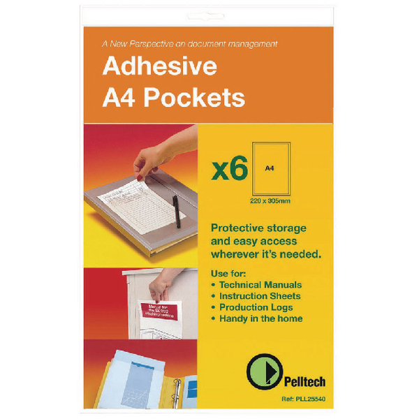 Pelltech Self-Adhesive Pockets A5 [Pack of 10]