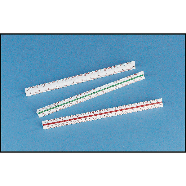 Linex Scale Rule Triangular 1:20:25:50:75:125 30cm