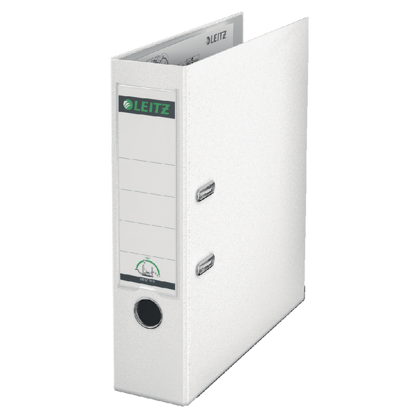 Leitz A4 Lever Arch File Polypropylene 80mm White [Pack of 10]