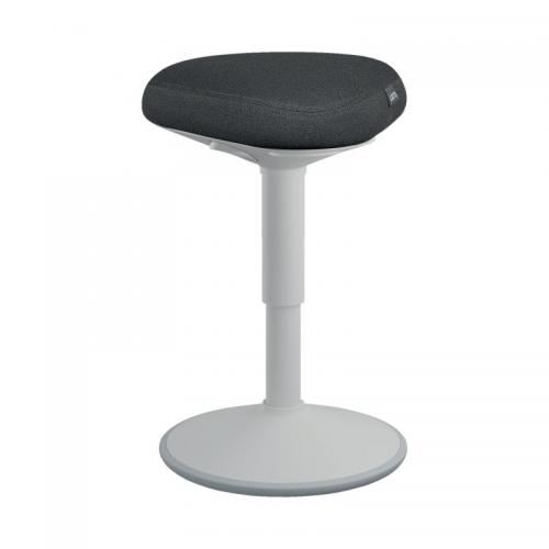 Leitz Ergo Active Sitting Stool with Comfort Seat Light Grey