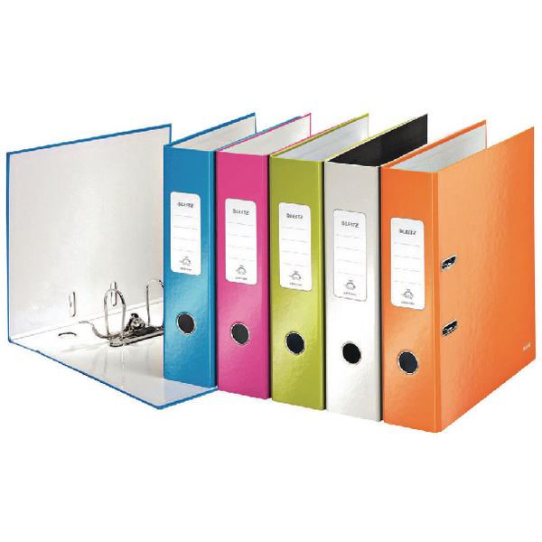 Leitz Wow Lever Arch File A4 85mm Assorted [Pack of 10]
