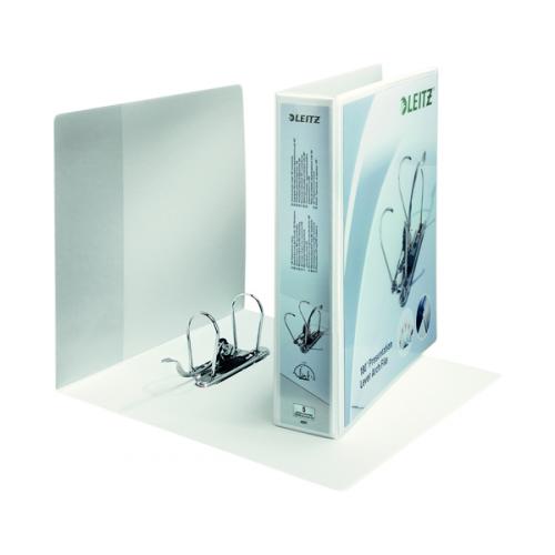 Leitz 180 Presentation Lever Arch File 80mm A4 White [Pack of 10]