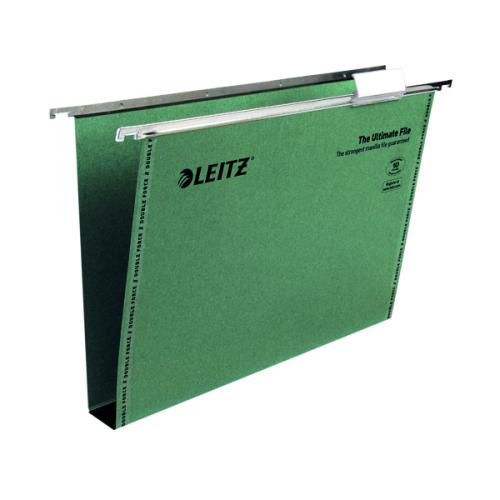 Leitz Ultimate Suspension File Foolscap Green [Pack of 50]