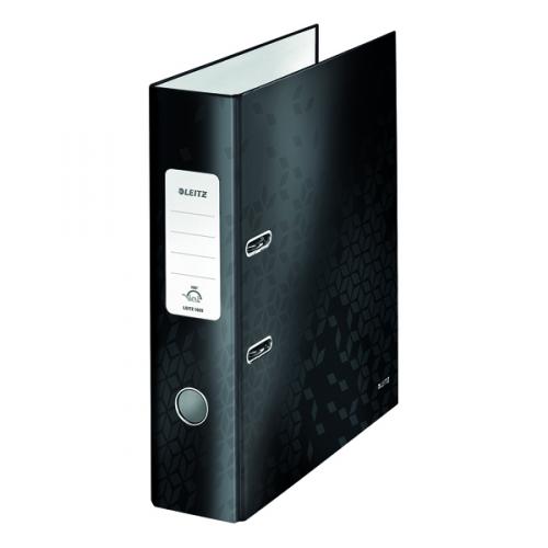 Leitz 180 WOW Lever Arch File A4 80mm Black [Pack of 10]