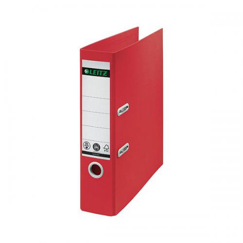 Recycle Colours Lever Arch File A4 80mm Red [Pack of 10]