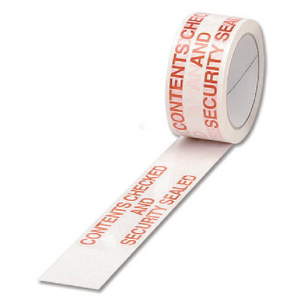 Ambassador Tape Contents Checked White and Red [Pack of 6]