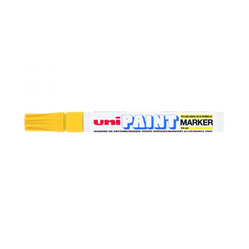 Unipaint PX-20 Paint Marker Medium Bullet Tip Yellow [Pack of 12]