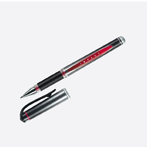 Uniball Gel Impact Rollerball Pen Red [Pack of 12]