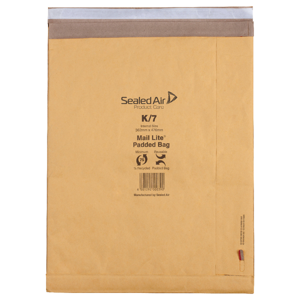 Mail Lite Padded Bags K/7 365x476mm [Pack of 100] 100943514