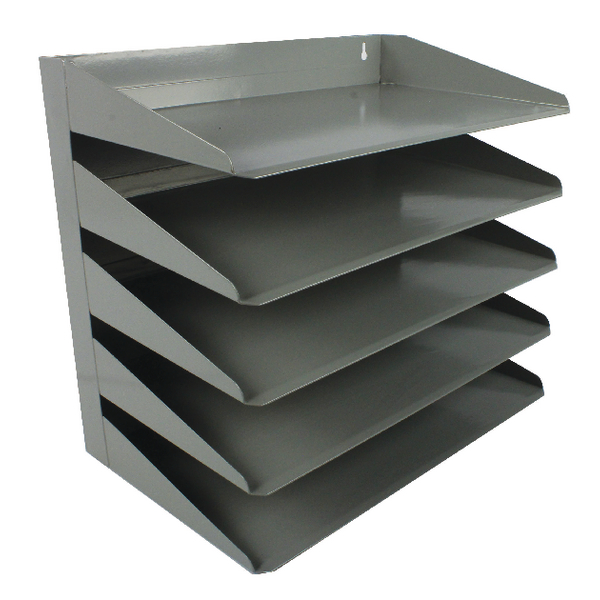 Avery Letter Rack 5 Tier Grey