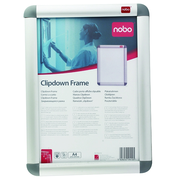 Nobo Clipframe Aluminium A4 Silver