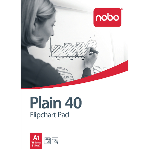 Nobo Flip Pad A1 Plain [Pack of 5]
