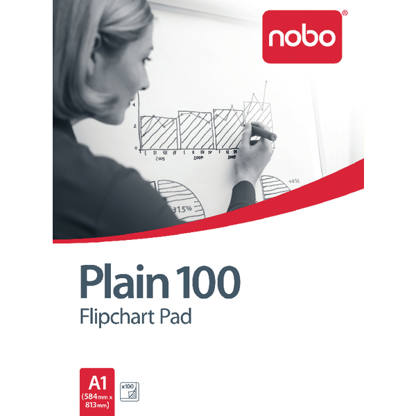 Nobo 100 Flipchart Pad [Pack of 2]