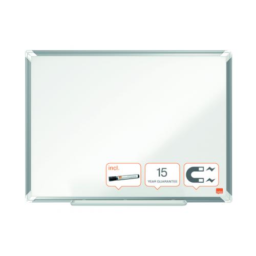Nobo Premium Plus Steel Magnetic Whiteboard 600x450mm