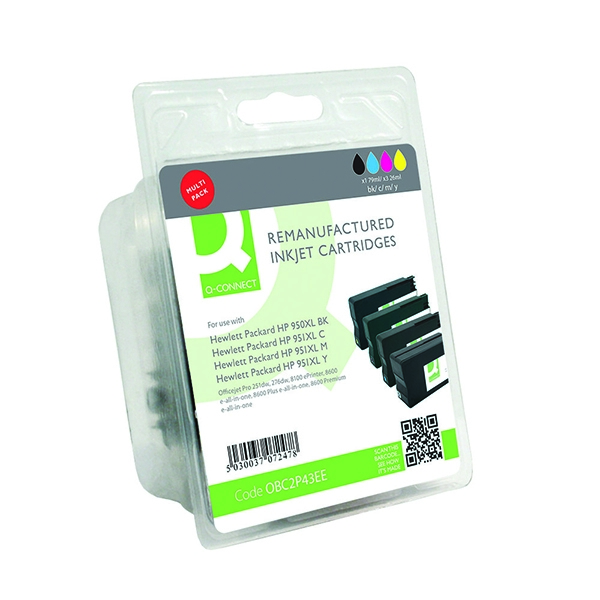 Compatible HP 950XL and 951XL Ink Cartridges [Pack of 4]