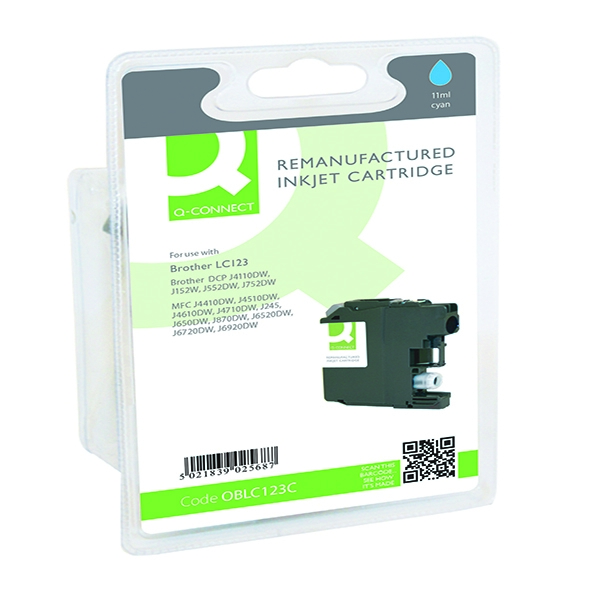Compatible Brother LC123C Cyan Ink Cartridge