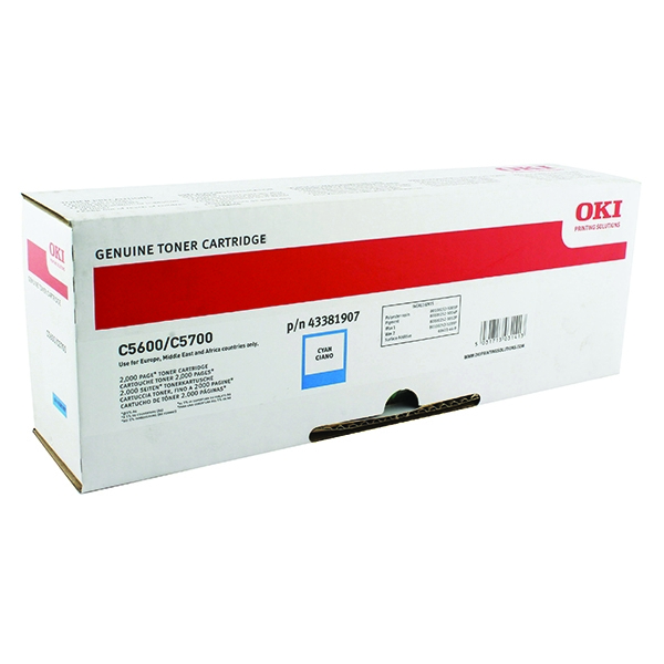Oki 44315307 Cyan Toner (6k)