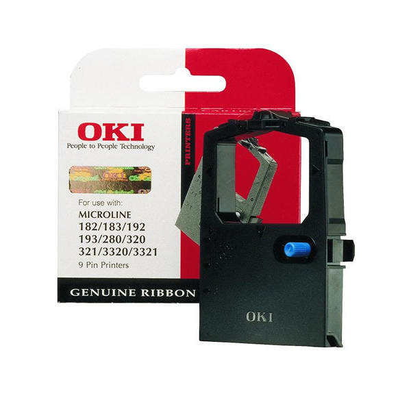 OKI ML182 Black Fabric Ribbon