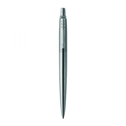 Parker Jotter Ballpoint Pen Steel Medium Blue Gift Box