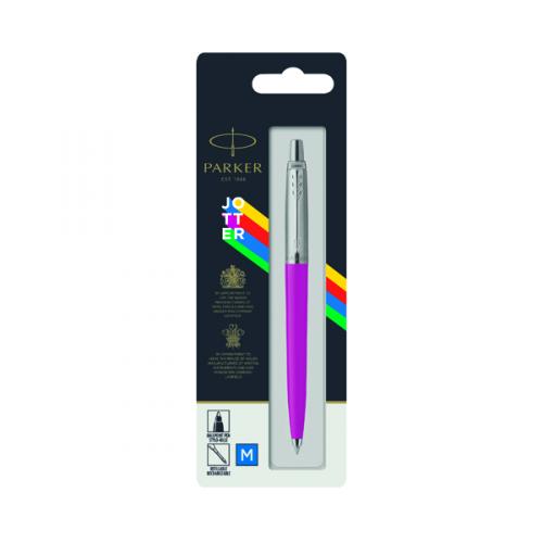 Parker Jotter Ballpoint Pen Medium Tip Pink-Barrel Blue-Ink