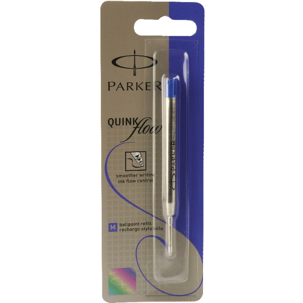 Parker Quinkflow Ballpen Refill Fine Blue [Pack of 12]