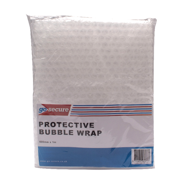 GoSecure Bubble Wrap Sheets 600mmx1m [Pack of 6]