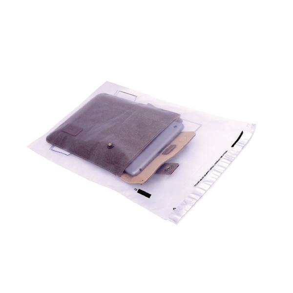 Postsafe Lightweight Polythene Envelopes 235x310mm Clear [Pack of 100]