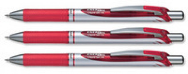 Pentel BL77-B Energel XM Gel Pen Red [Pack of 12]