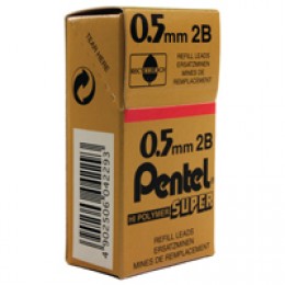 Pentel Leads 0.5mm 2B [Pack of 12]