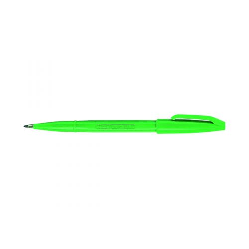 Pentel Sign Pen Fibre Tip Green [Pack of 12]