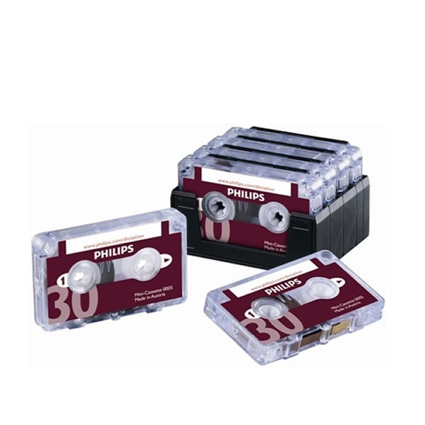 Philips Cassette for Dictation Machines 30min [Pack of 10]